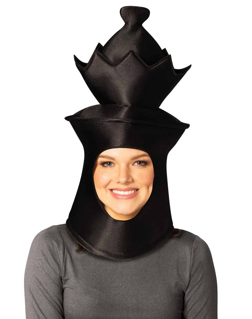 Rasta Imposta Black Queen Schach Kopfschmuck Kostüm One Size schwarz