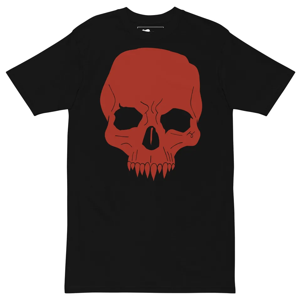 Black Snake DEMA T-Shirt schwarz Totenkopf Heavyweight