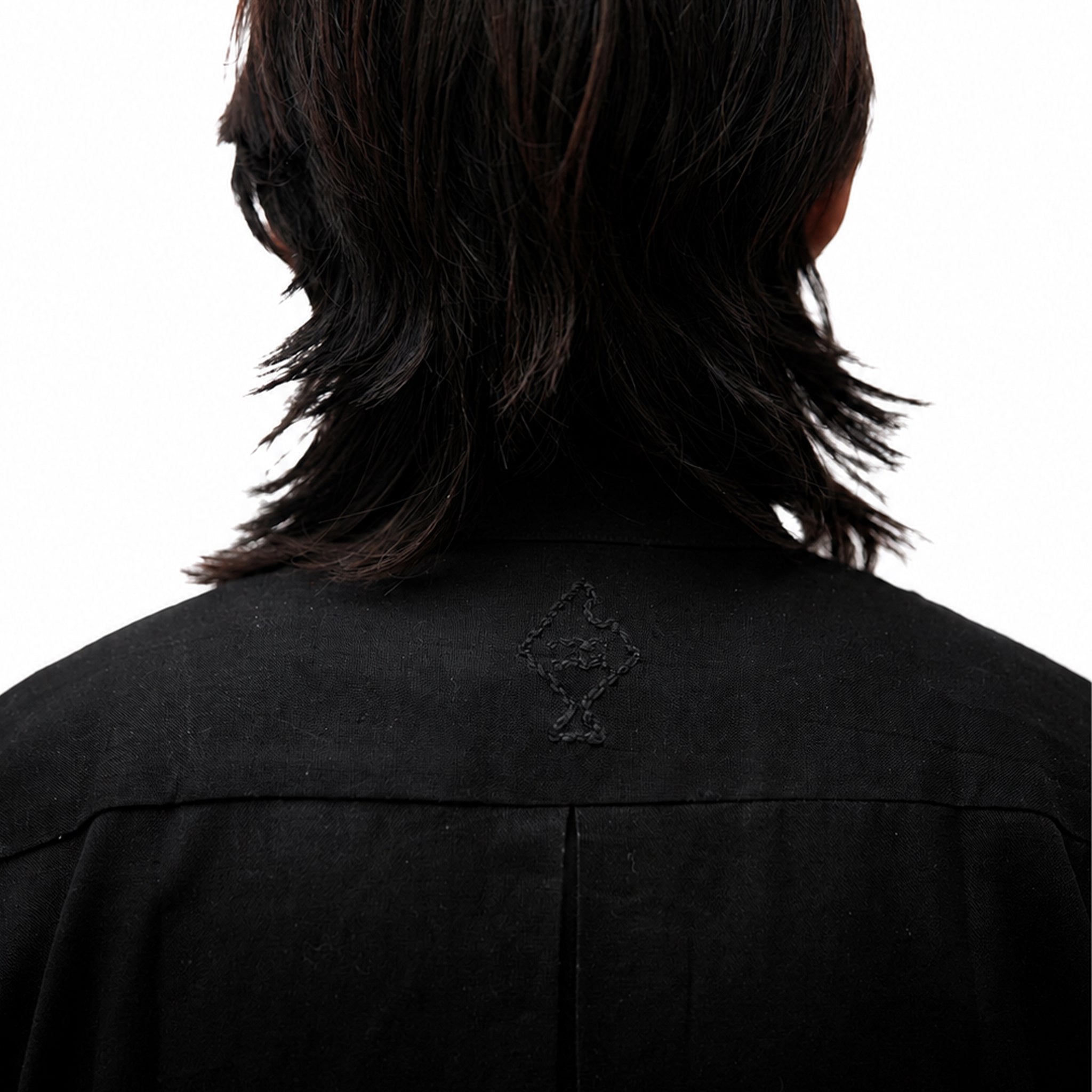 Chaks Chhaya Black Shirt Herren Hemd Schwarz M Baumwolle