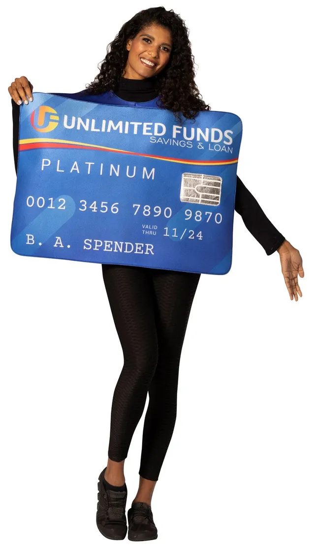 Rasta Imposta Platinum Credit Card Tunika-Kostüm Einheitsgröße