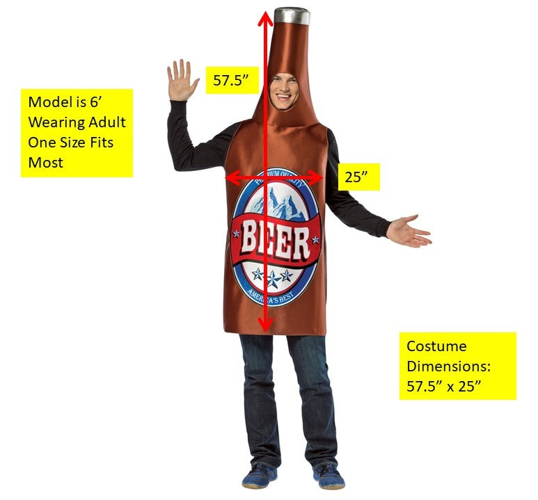 Rasta Imposta Beer Burger Kostüm Paarkostüm Bierflasche