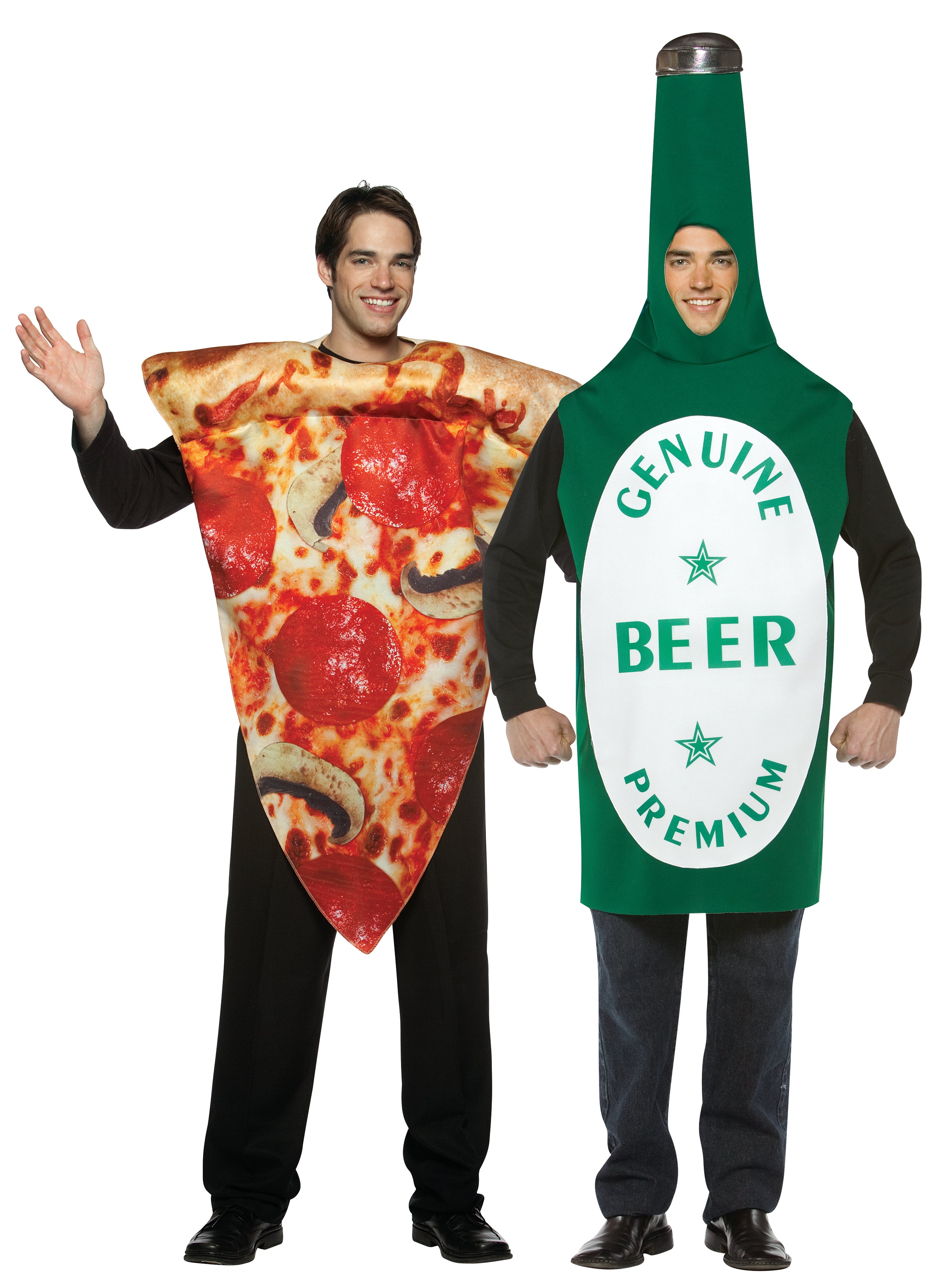 Rasta Imposta Beer Bottle Pizza Slice Paarkostüm Einheitsgröße