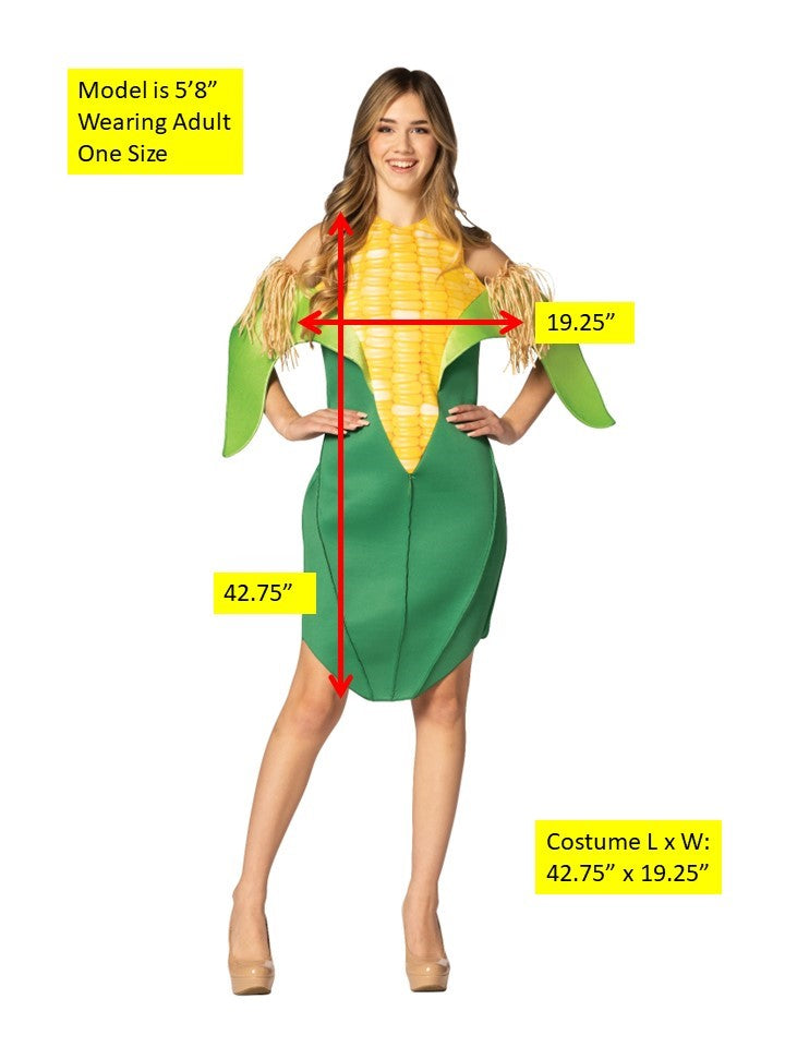 Rasta Imposta Corn on the Cob Maiskolben Kostüm Damen 2-8