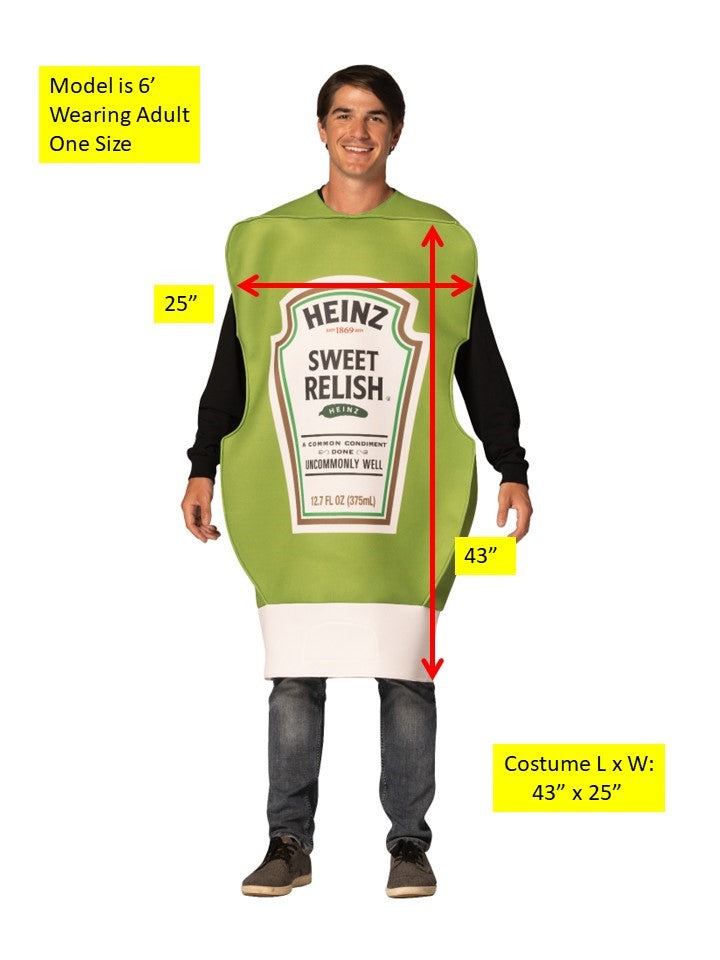 Rasta Imposta Heinz Relish Kostüm One Size Flaschentunika
