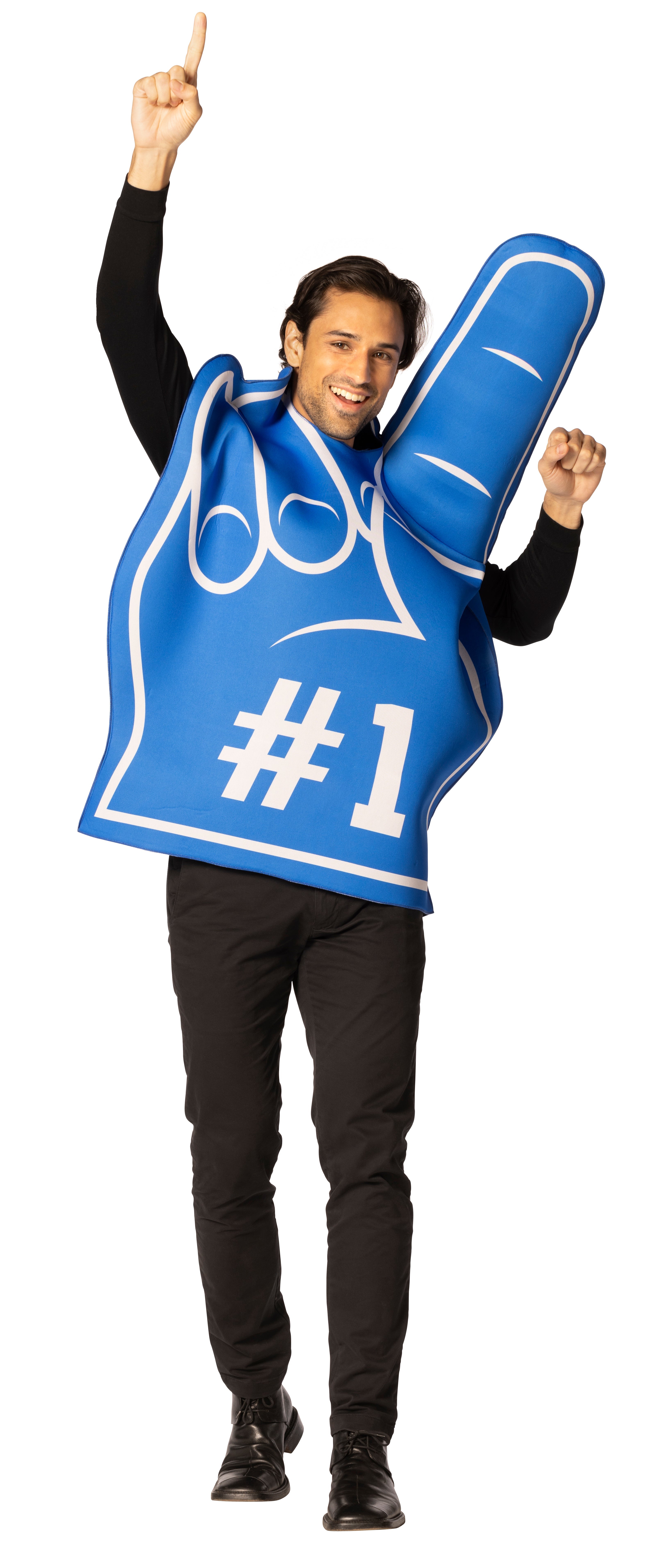 Rasta Imposta #1 Foam Finger Kostüm Blau Einheitsgröße