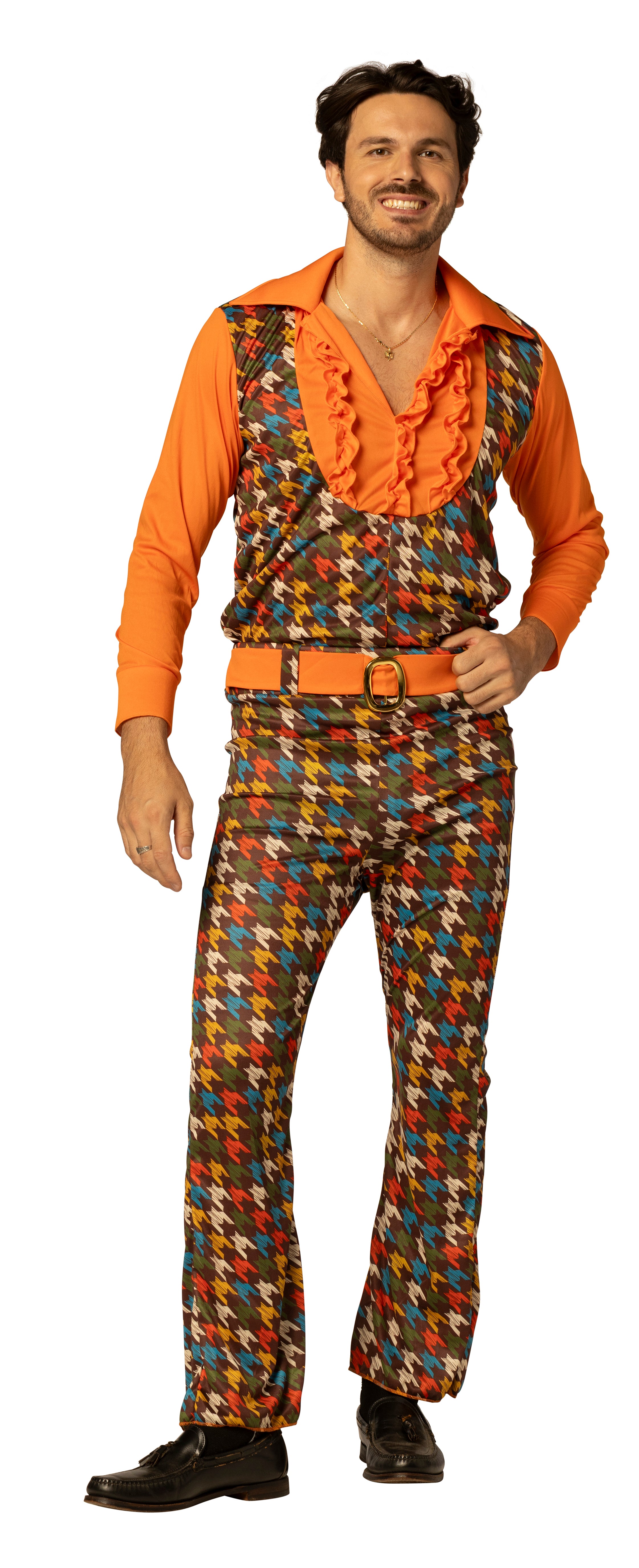 Rasta Imposta Swaggertown 70s Jumpsuit Herren Orange M L XL