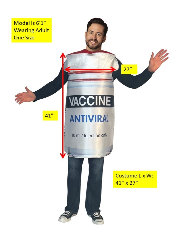 Rasta Imposta Syringe Vaccine Kostüm Einheitsgröße Paar