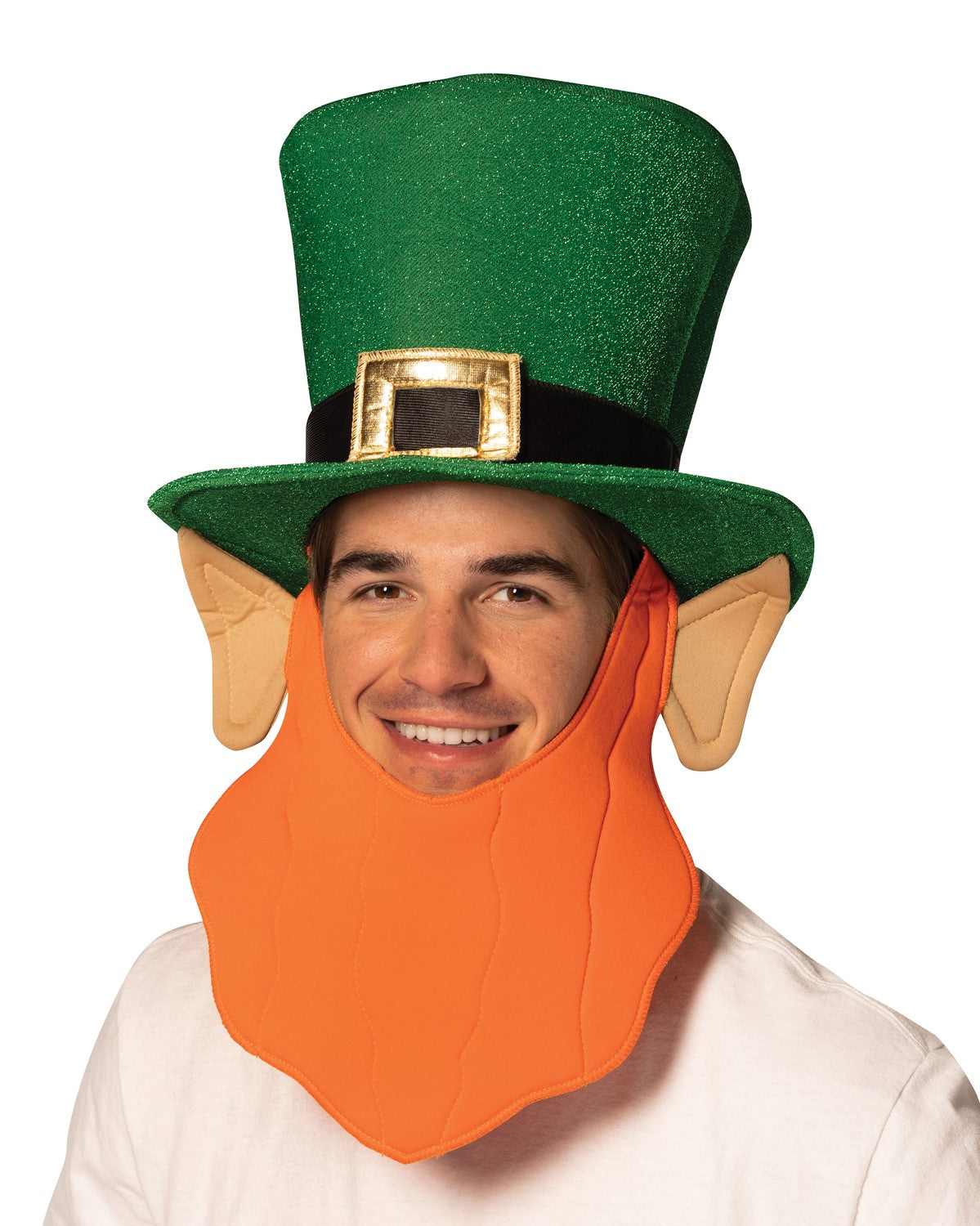 Rasta Imposta Leprechaun Hut mit Bart One Size Grün