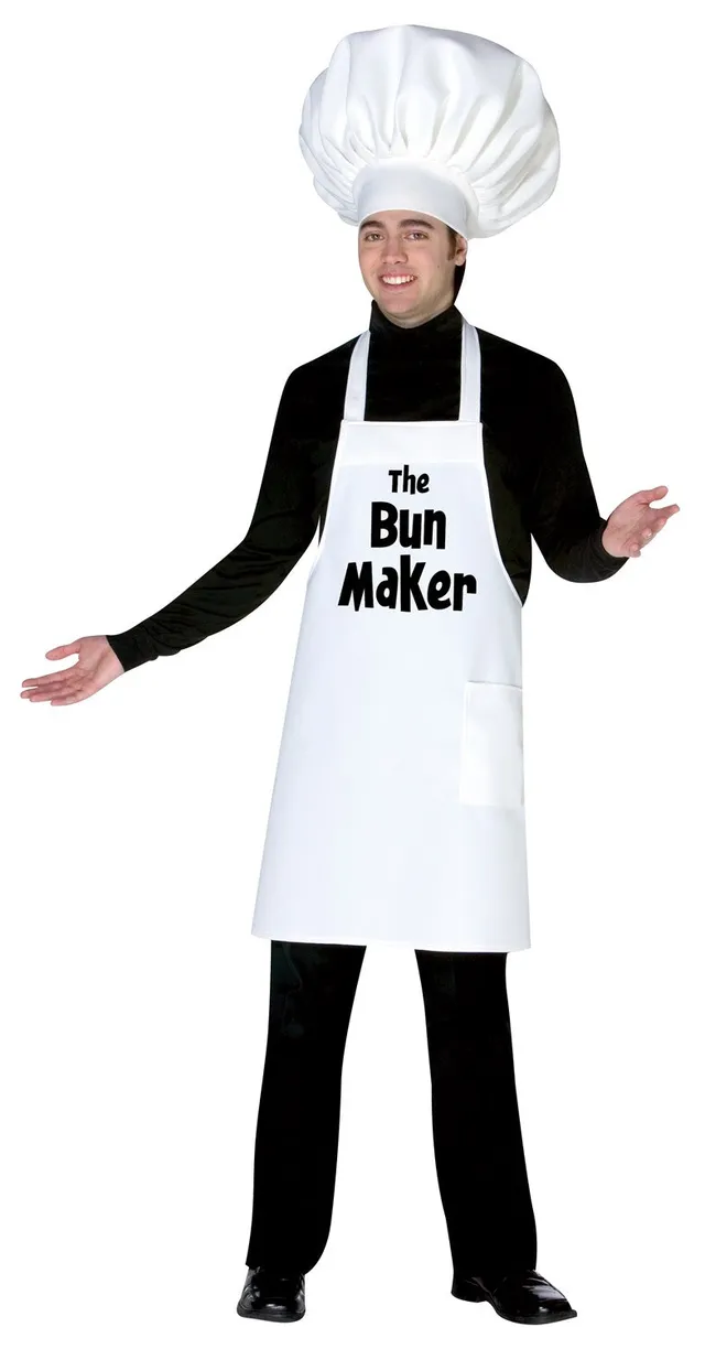 Rasta Imposta Bun Maker Kostüm Erwachsene Einheitsgröße Schürze