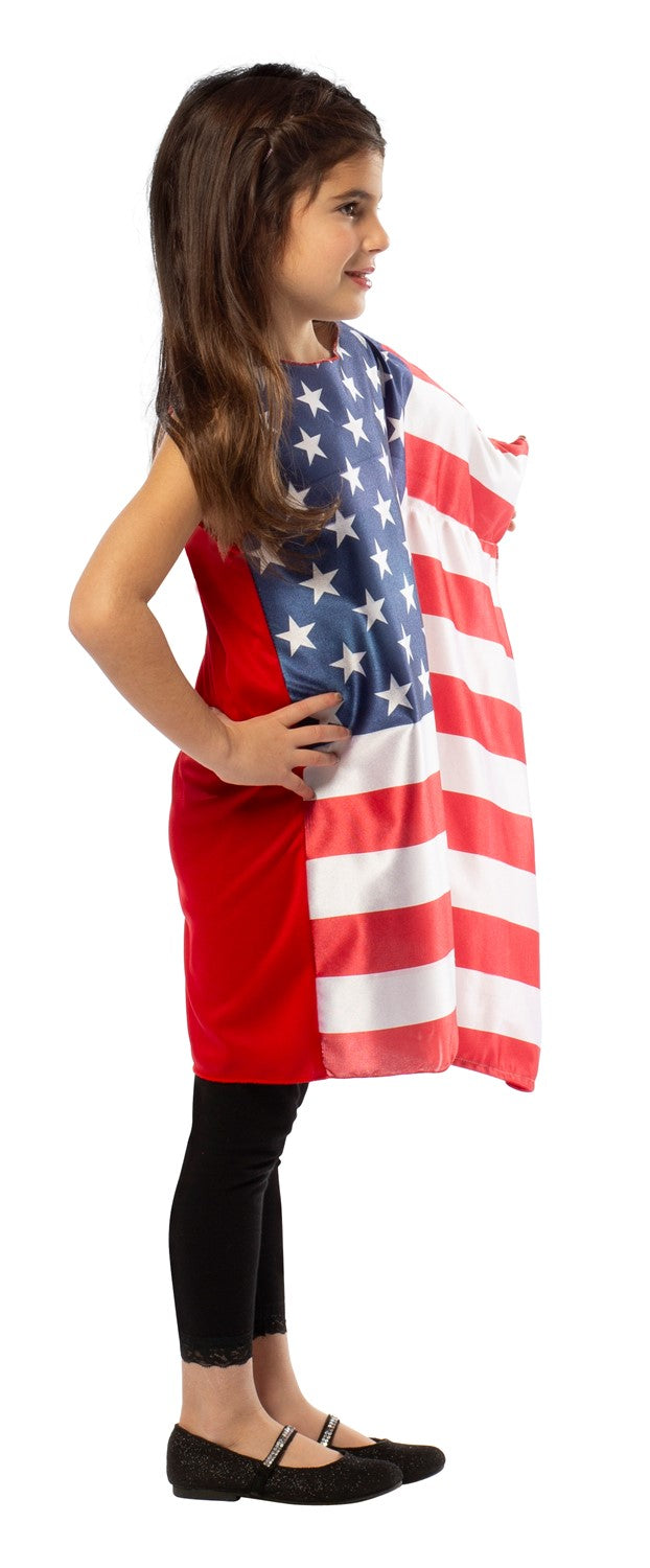 Rasta Imposta USA Flag Dress Kinderkostüm Gr. 4-6 Kleid