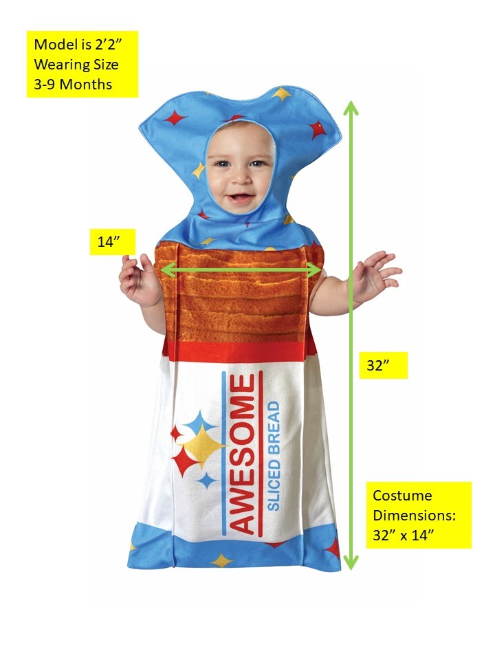 Rasta Imposta Loaf of Bread Kostüm Baby 3-9 Monate