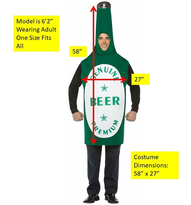 Rasta Imposta Beer Bottle Mug Partnerkostüm 2-tlg