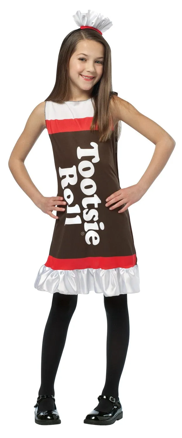 Rasta Imposta Tootsie Roll Ruffle Dress Kostüm Kinder 7-10