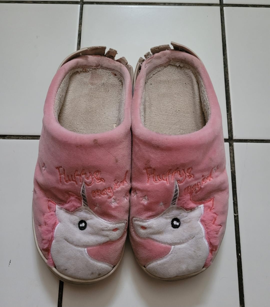 Katara Hausschuhe Katze Weiß Pink Flach Gr. 34/35
