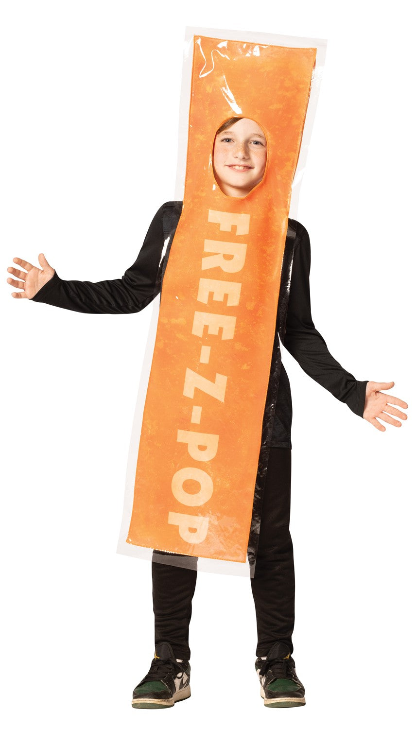 Rasta Imposta FREE-Z-POP Orange Kinderkostüm Eis 7-10