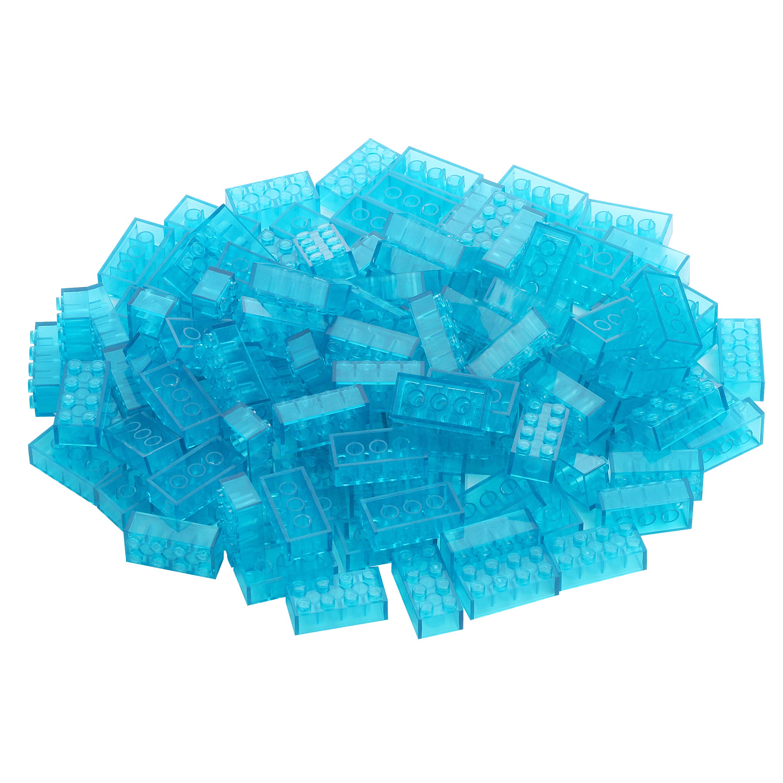 Katara Konstruktionsspielsteine 4x2 Transparent Blau 120