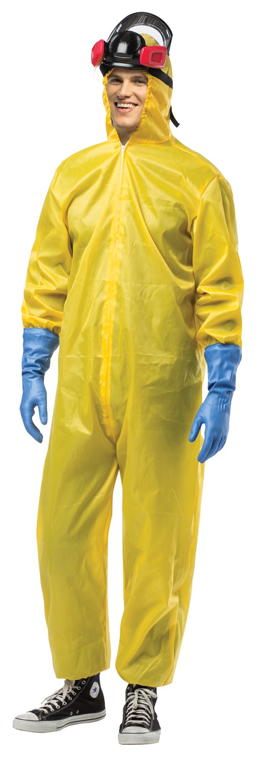 Rasta Imposta Toxic Hazmat Suit Kostüm Einheitsgröße mit Maske