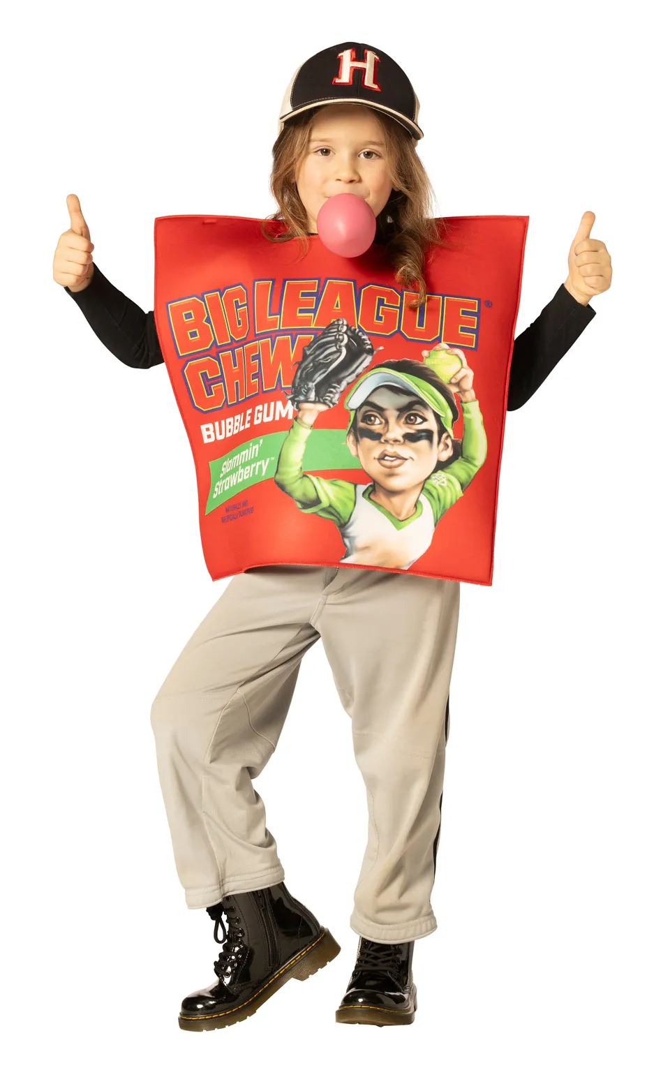 Rasta Imposta Big League Chew Strawberry Kinderkostüm Gr. 3-6 Schaum