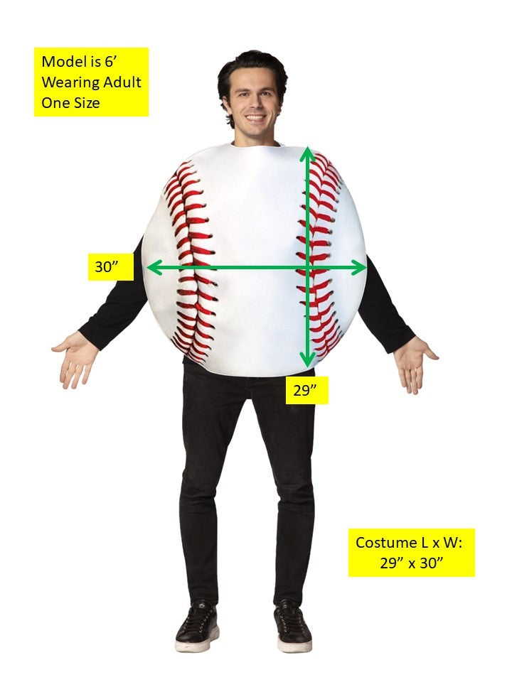 Rasta Imposta Get Real Baseball Kostüm Einheitsgröße Tunika