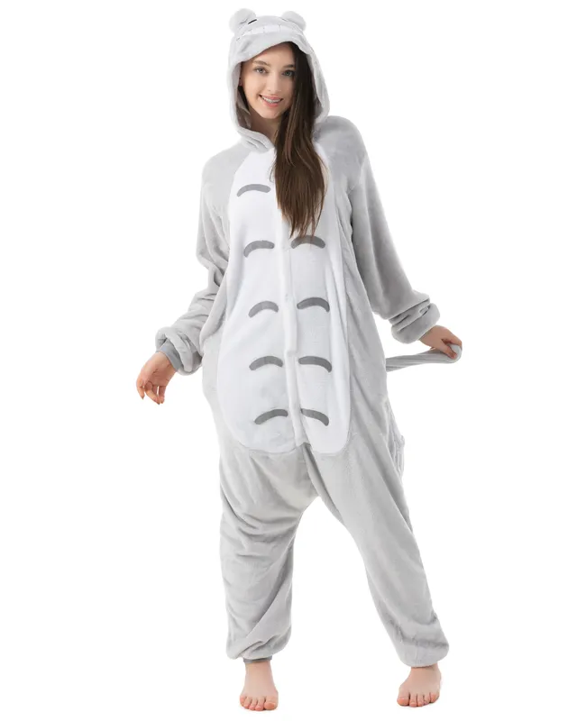 Katara Katze Kostüm-Anzug Onesie Fleece Unisex Jumpsuit