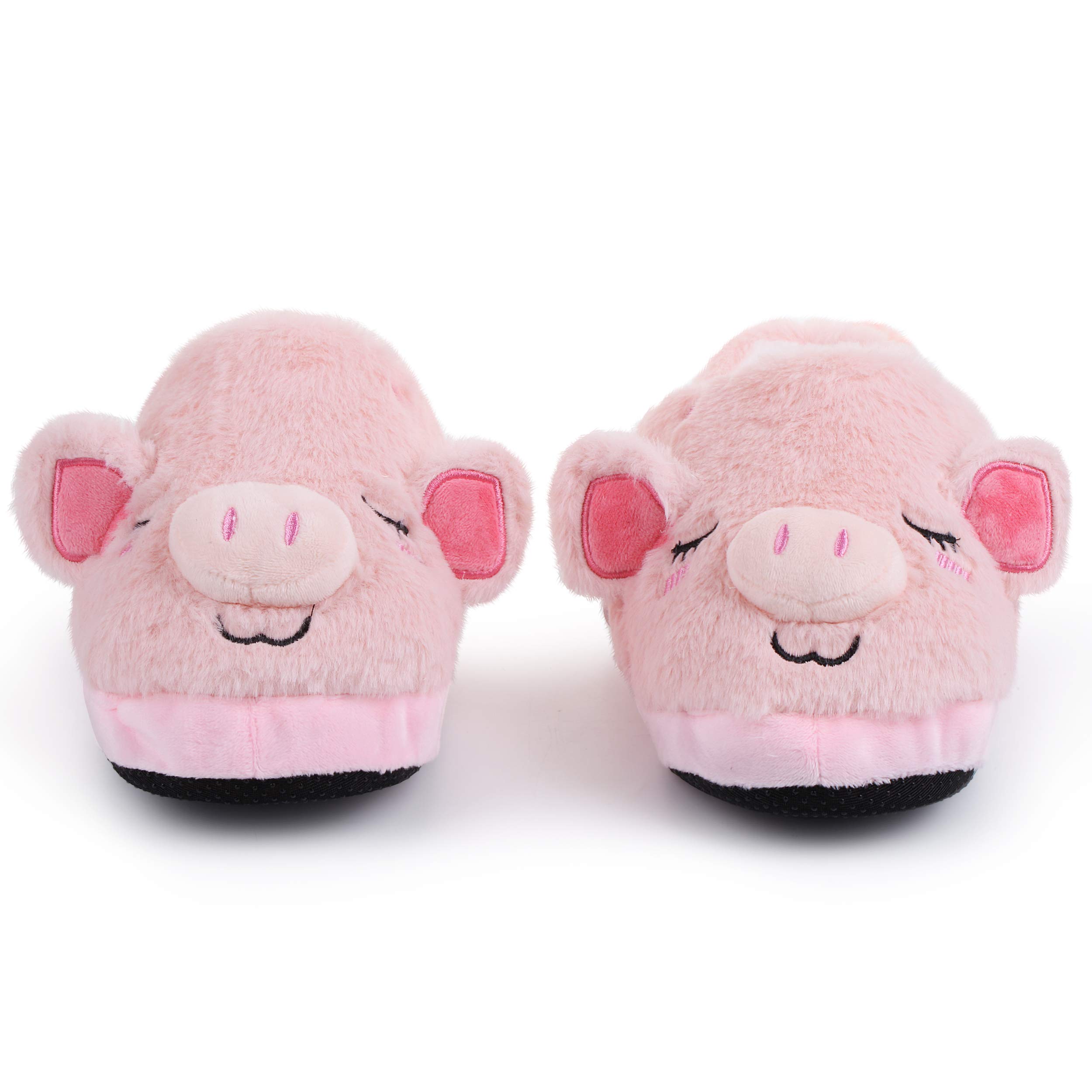 Katara Hausschuhe Schweinchen Slipper Plüsch Unisex