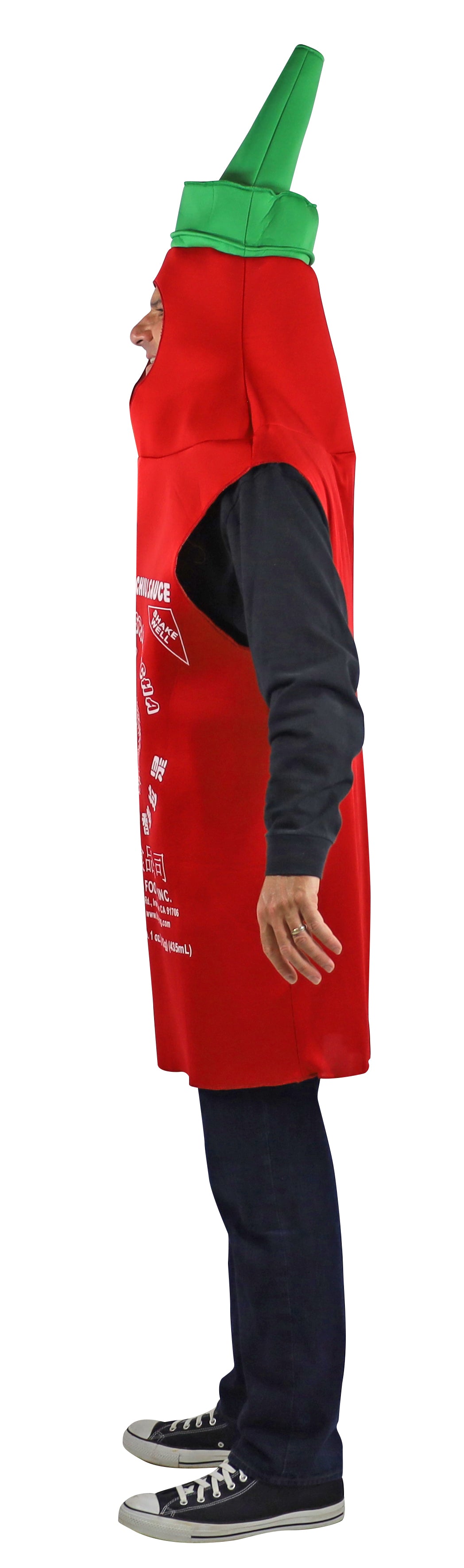 Rasta Imposta Sriracha Kostüm Flasche Rot Einheitsgröße