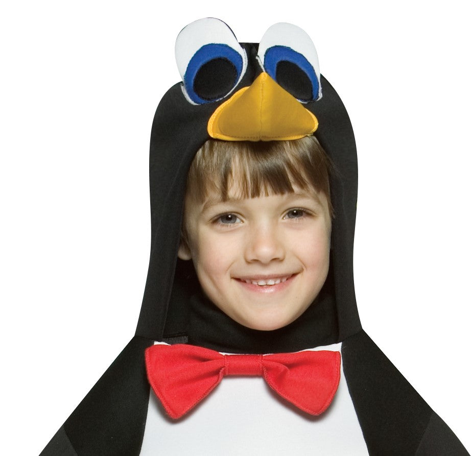 Rasta Imposta Pinguin Kostüm Kinder 4-6 mit Kapuze Polyester