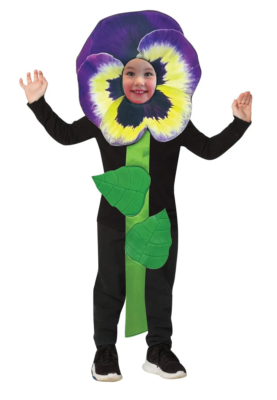 Rasta Imposta Purple Pansy Blumenkostüm Kind Gr. 3-6