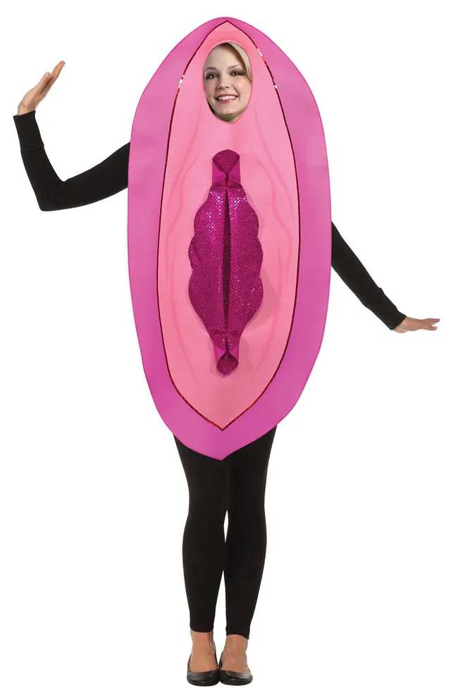 Rasta Imposta Pink Sequin Vagina Kostüm Damen