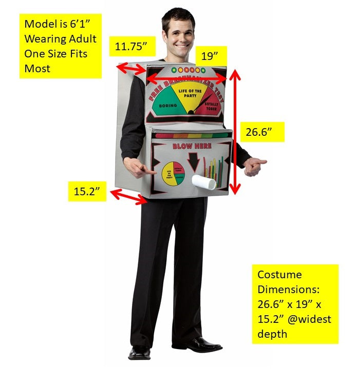 Rasta Imposta Breathalyzer Alkotester Kostüm One Size