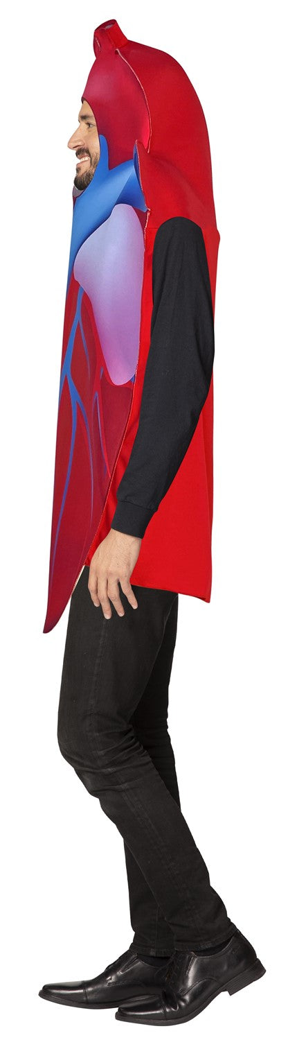 Rasta Imposta Heart Kostüm One Size Rot Schaumtunika