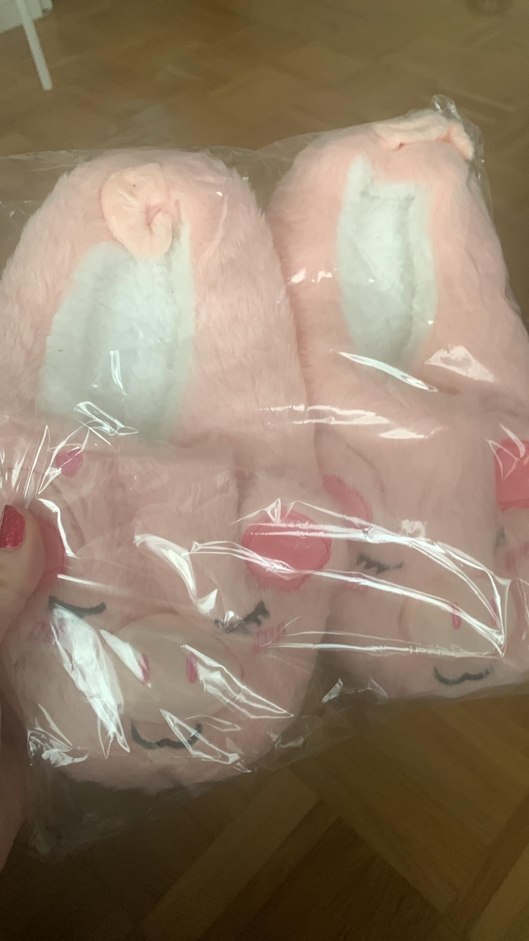 Katara Hausschuhe Schweinchen Slipper Plüsch Unisex