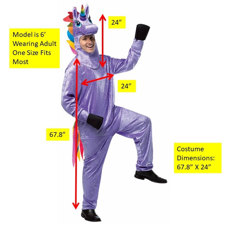 Rasta Imposta Unicorn Einhorn Kostüm Jumpsuit Einheitsgröße
