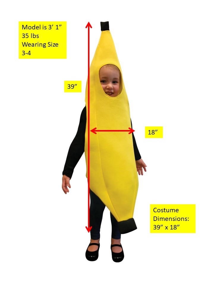 Rasta Imposta Ultimate Banana Banane Kostüm Kind 3-4