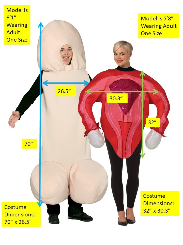 Rasta Imposta Halloweenie & Uterus Paarkostüm Einheitsgröße