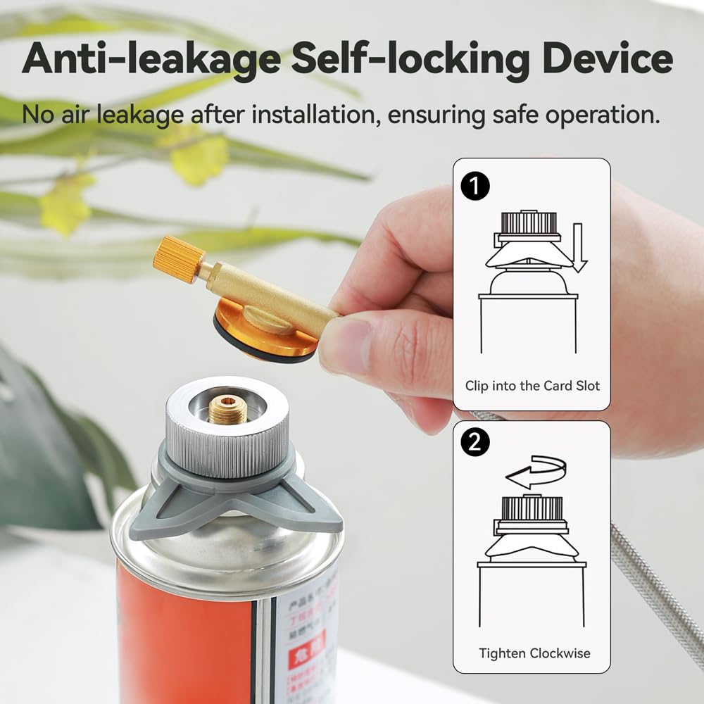 REDSUN Stove Accessories Butangas Adapter EN417 2er-Pack