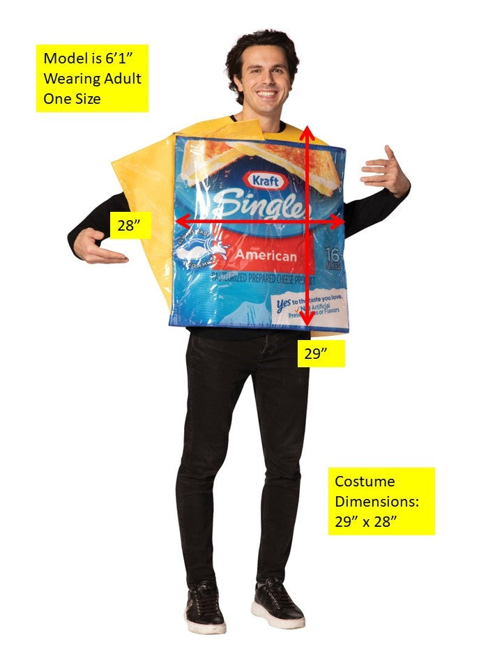 Rasta Imposta Kraft Singles Kostüm Käse Tunika One Size