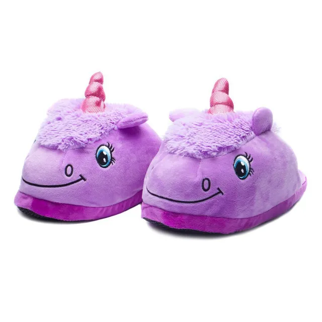 Katara 1770 Einhorn Slipper Hausschuhe Lila 36-44 offen
