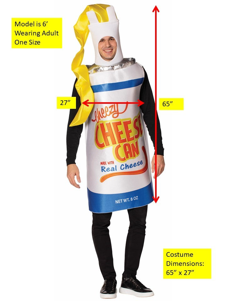 Rasta Imposta Cheezy Cheese Spray Kostüm Dose One Size