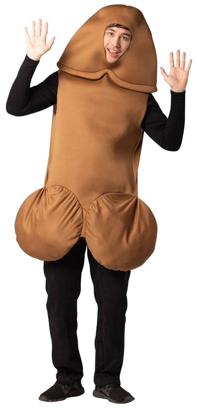 Rasta Imposta Penis Kostüm One Size Braun Polyester Tunika