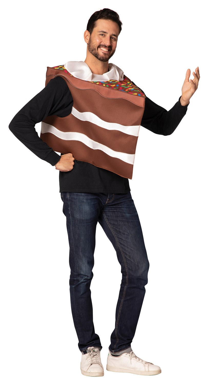 Rasta Imposta Schoko-Tortenstück Kostüm One Size Kuchen
