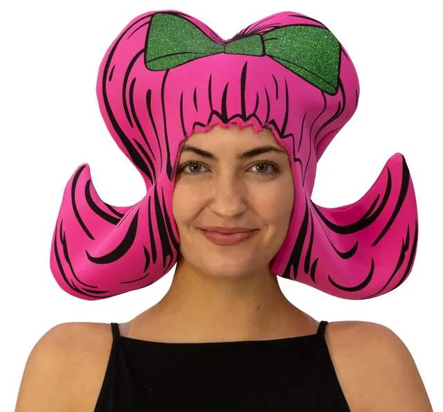 Rasta Imposta Pink Bouffant Cartoon Perücke Hut Rosa