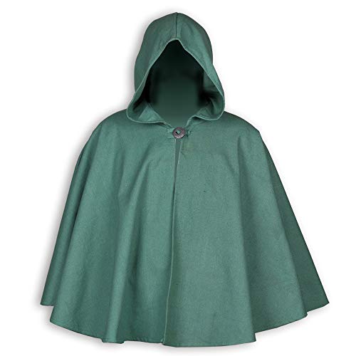 Mytholon Kim Kurzcape Canvas braun Kapuze Einheitsgröße