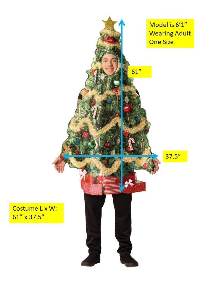 Rasta Imposta Weihnachtsbaum Kostüm Lichterkette One Size