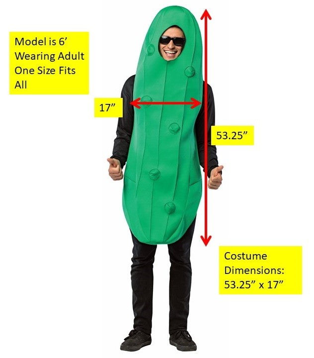 Rasta Imposta Pickle Kostüm One Size Gurke 3D