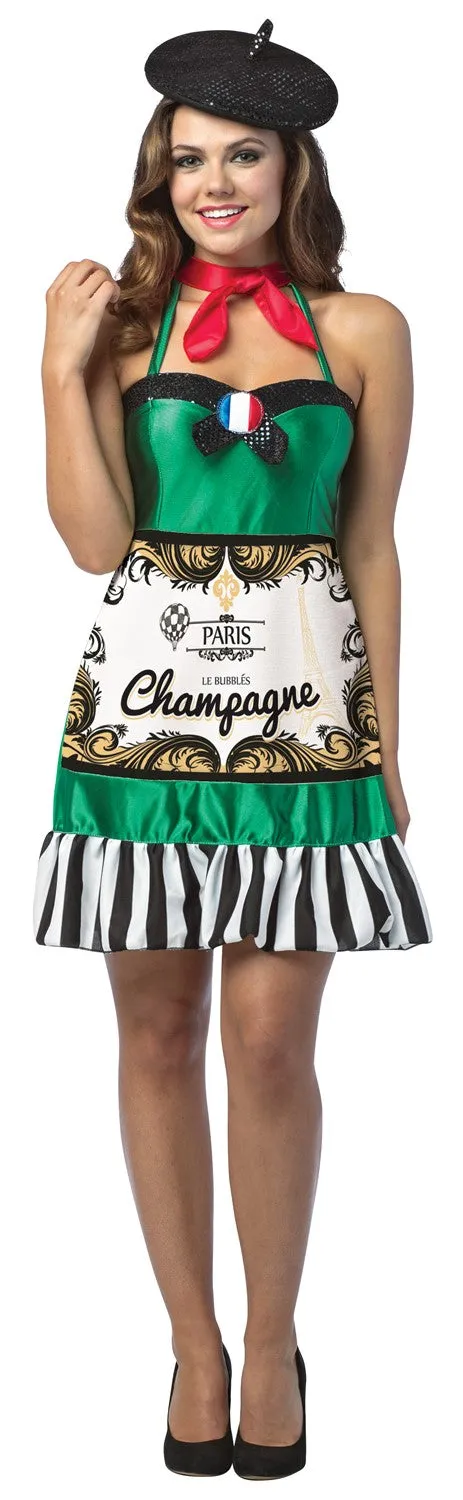 Rasta Imposta Champagne Dress Damenkostüm Flasche 4-10