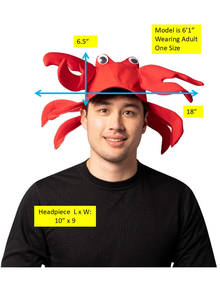 Rasta Imposta Crab Hat Krabben Hut Einheitsgröße Rot