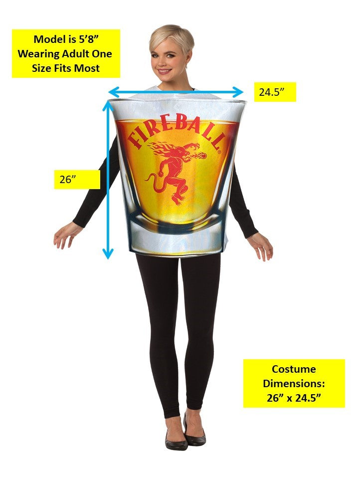 Rasta Imposta Fireball Shotglas Kostüm Einheitsgröße Unisex