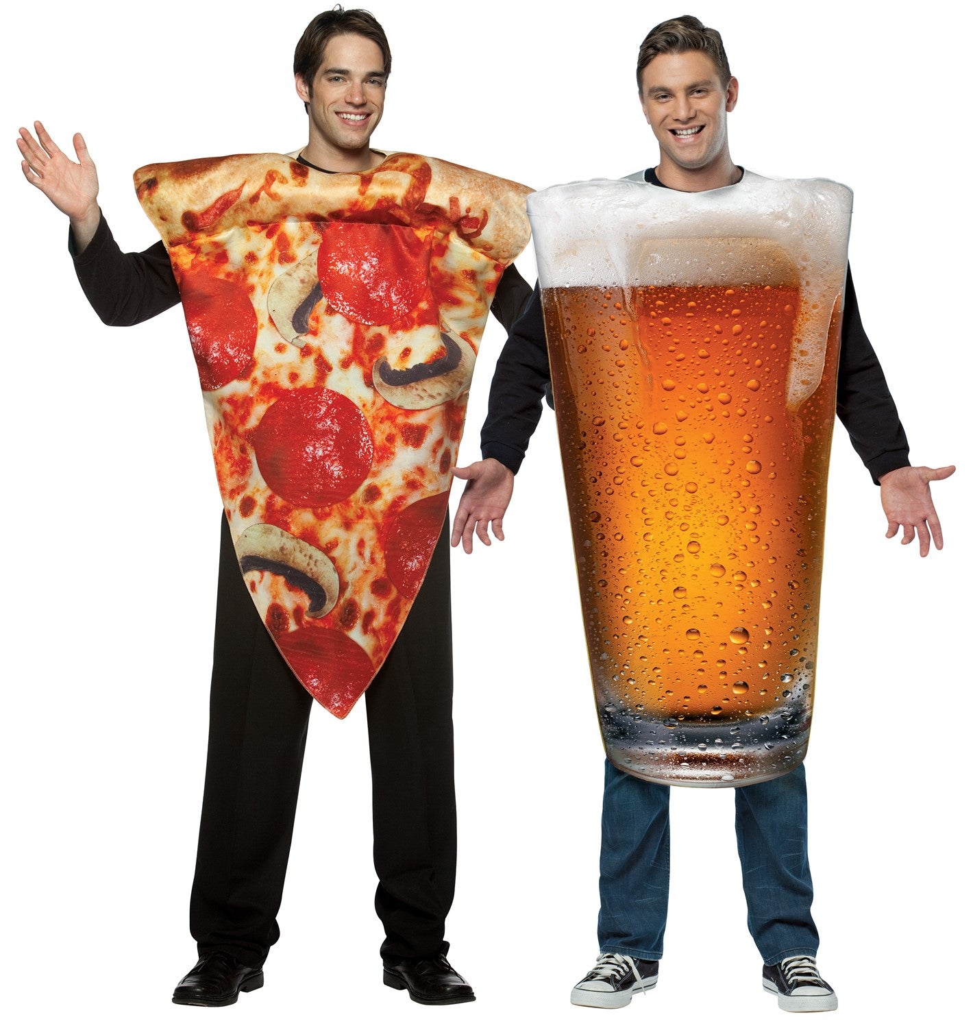 Rasta Imposta Pizza Slice & Beer Pint Partnerkostüm One Size