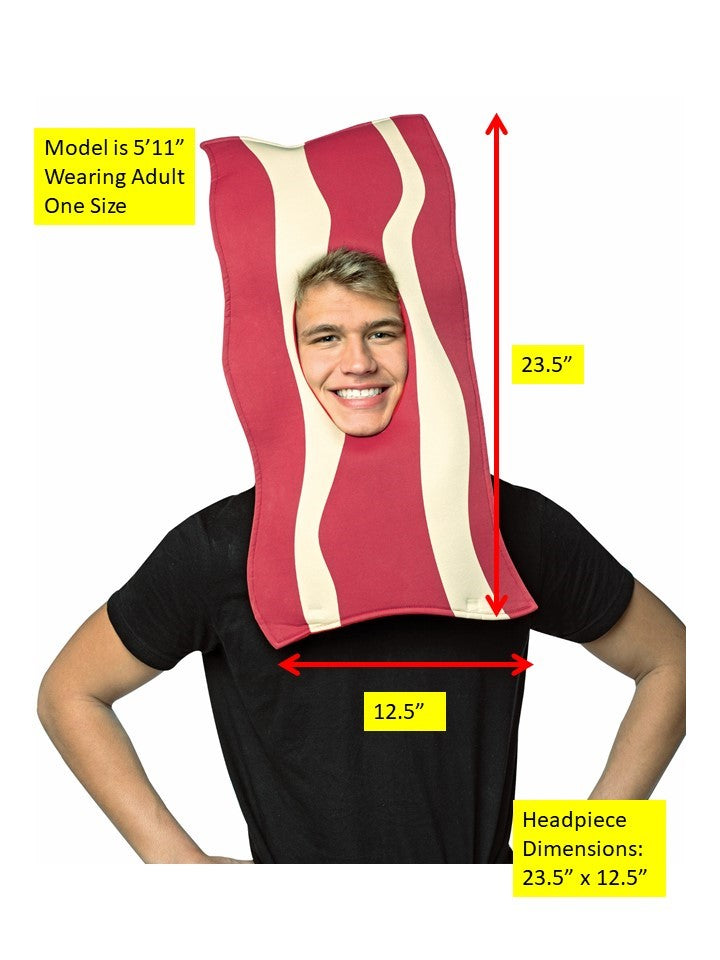 Rasta Imposta Bacon Maske Erwachsene Einheitsgröße offenes Gesicht